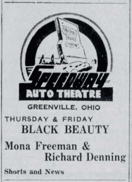 Speedway Auto Theatre - Old Ad